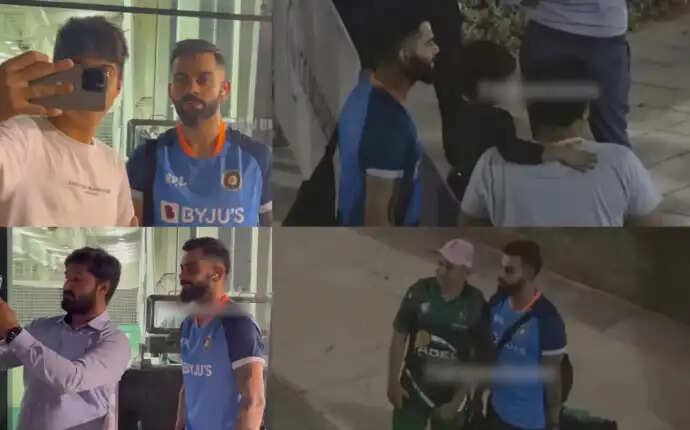 Asia Cup 2022 - Virat Kohli takes picture with Pakistan fans