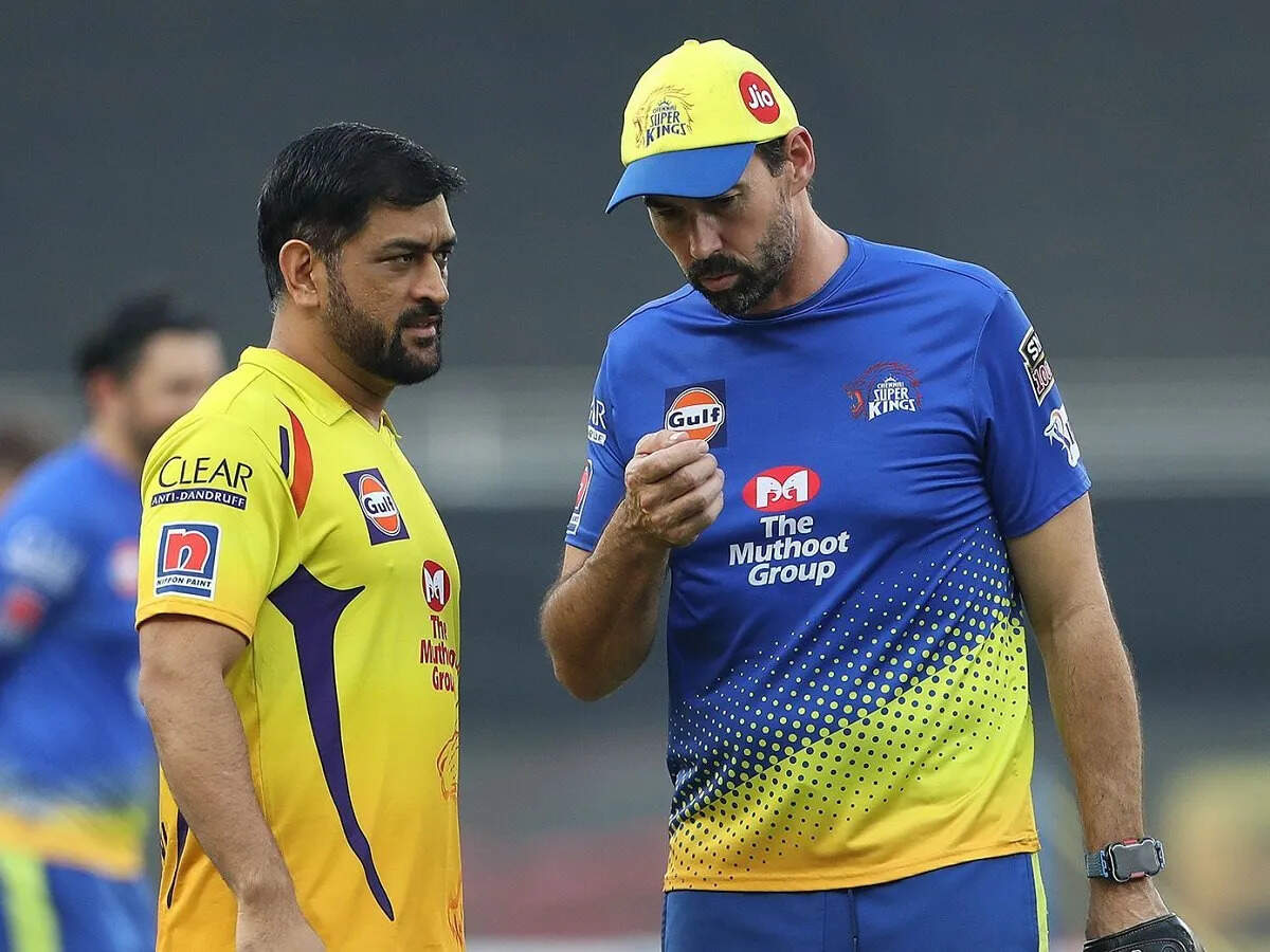 Stephen Fleming and MS Dhoni